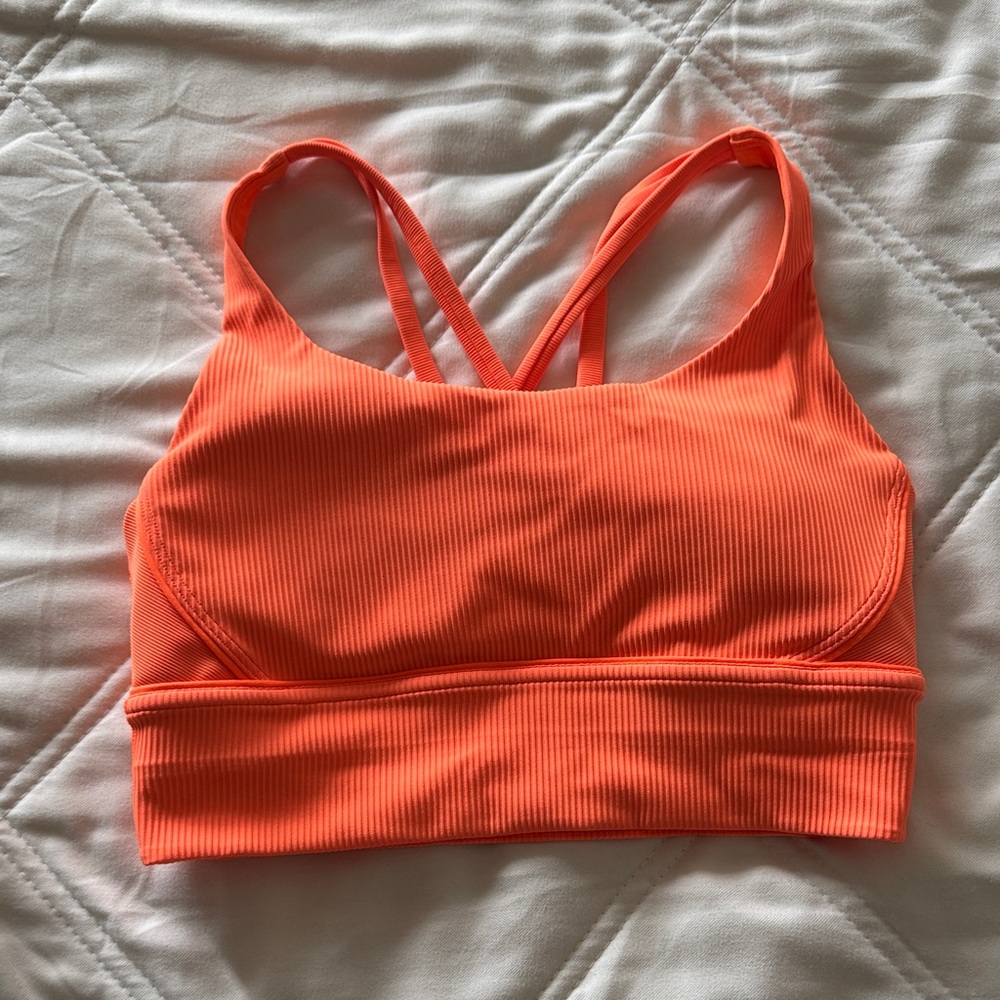 Lululemon Athletica Vibrant Orange Sports Bra